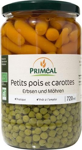 PRIMEAL Petits Pois et Carottes Bio