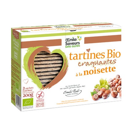 TARTINES BIO CRAQUANTES aux Noisettes