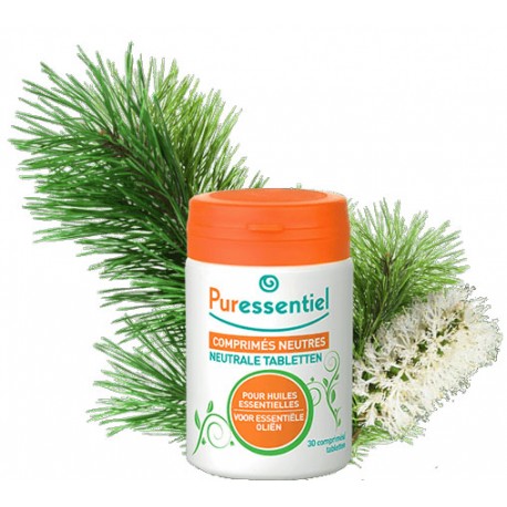 COMPRIMES NEUTRES pour Huiles Essentielles -PURESSENTIEL -Autres