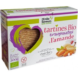 Tartines Bio Craquantes à l'Amande