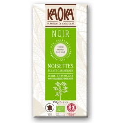 CHOCOLAT NOIR Eclats de Noisettes Caramélisées Bio