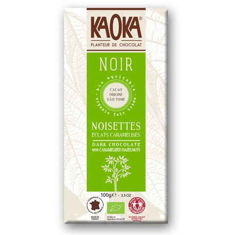 CHOCOLAT NOIR Eclats de Noisettes Caramélisées Bio