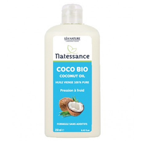 Huile Coco Bio 500ml Vierge Pure et naturelle creme cheveux soin