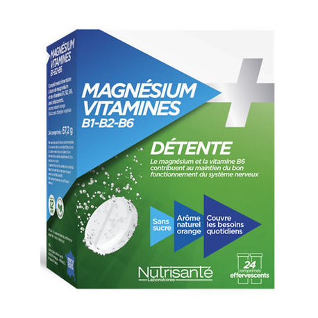 Magnésium + Vitamines B1,B2, B6
