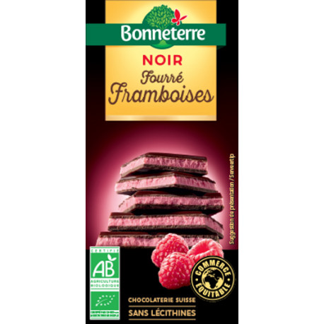 CHOCOLAT NOIR Fourré Framboises