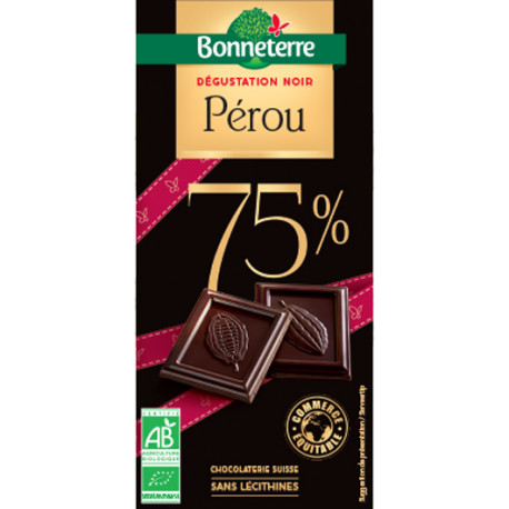 CHOCOLAT NOIR Sélection Pérou