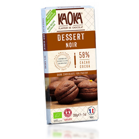 CHOCOLAT NOIR Dessert Bio 58%