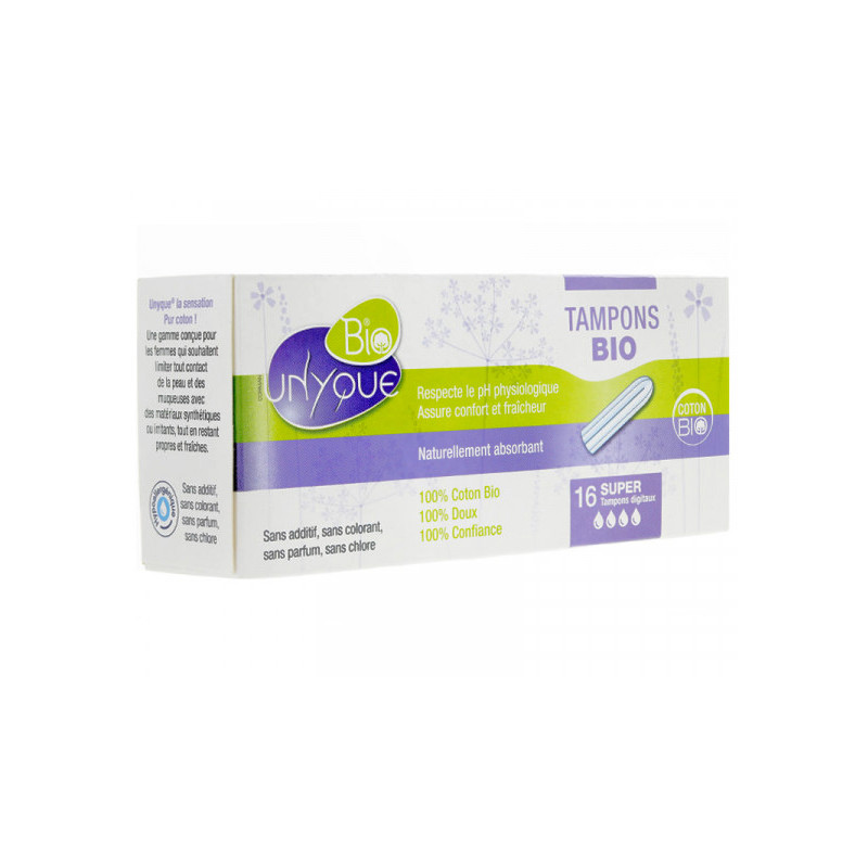 TAMPONS BIO Super UNYQUE Protection féminine