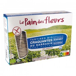 PAIN DES FLEURS Tartines au Sarrasin sans Sel