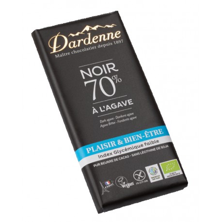 CHOCOLAT NOIR 70% à l'Agave