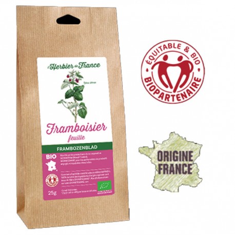 INFUSION Framboisier -L'HERBIER DE FRANCE -Confort Intestinal