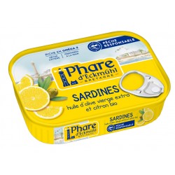 SARDINES Huile d'Olive et Citron Bio