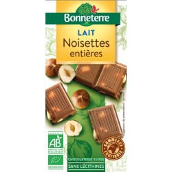 CHOCOLAT LAIT Noisettes Entières