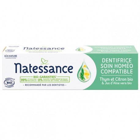 DENTIFRICE Soin Homéo Compatible Thym Citron Bio