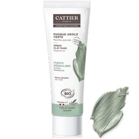 MASQUE VISAGE Argile Verte