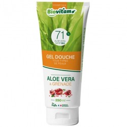 BIOVITAM Gel Douche Aloe Vera Grenade