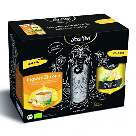 Coffret cadeau Yogi Tea - 2 tisanes au citron et au gingembre avec