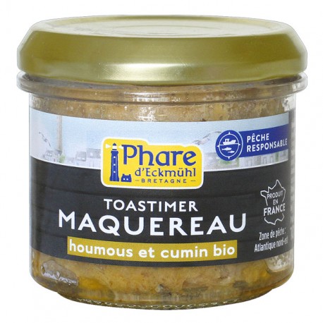 TOASTIMER MAQUEREAUX Houmous et Cumin Bio