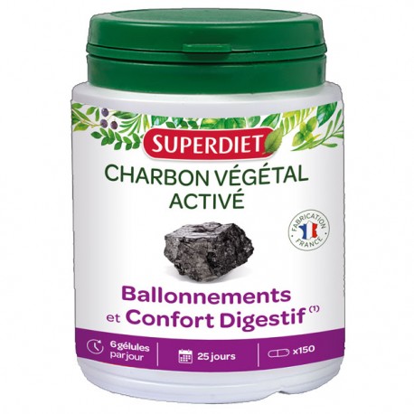 Charbon Végétal Super Activé + Psyllium bio