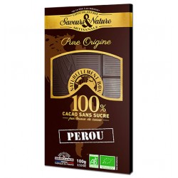 CHOCOLAT Noir 100% Pérou Bio