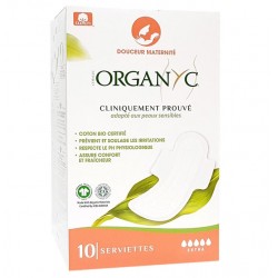 Serviettes maternité premiers jours Organyc - Coton bio - Post partum