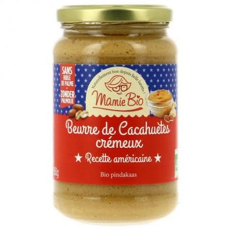 BEURRE DE CACAHUETES Crémeux Bio -MAMIE BIO -Purée et Pâte à tartiner