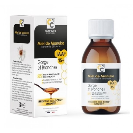 SIROP GORGE au Miel de Manuka IAA 15+