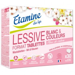 LESSIVE ECOLOGIQUE Tablettes Blanc & Couleurs Claires