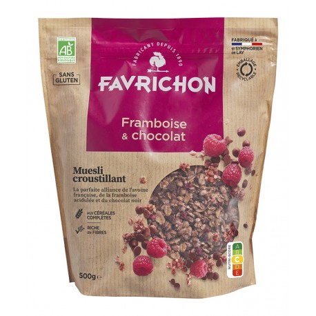 Muesli Croustillant Sans Gluten Framboise Chocolat