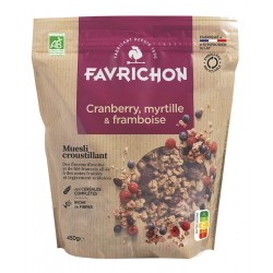 Muesli Croustillant Sans Gluten Framboise Chocolat