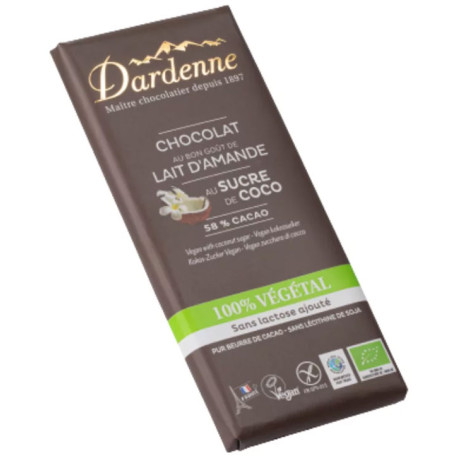 CHOCOLAT 100% Végétal au Lait d'Amande