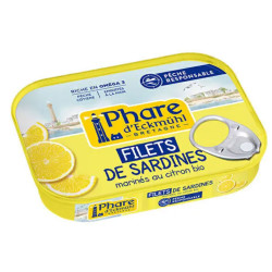FILETS DE SARDINES Marinés au Citron Bio