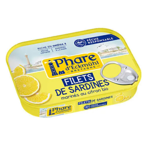 FILETS DE SARDINES Marinés au Citron Bio