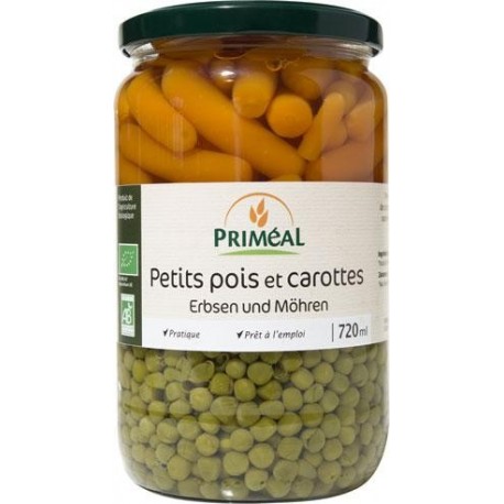 PRIMEAL Petits Pois et Carottes Bio