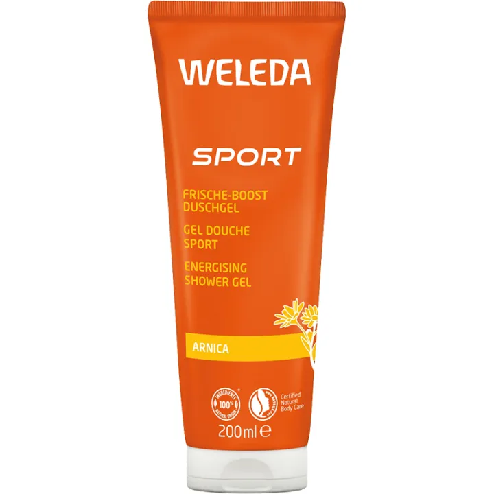 Weleda Gel Douche Sport à l'Arnica Bio 200 ml