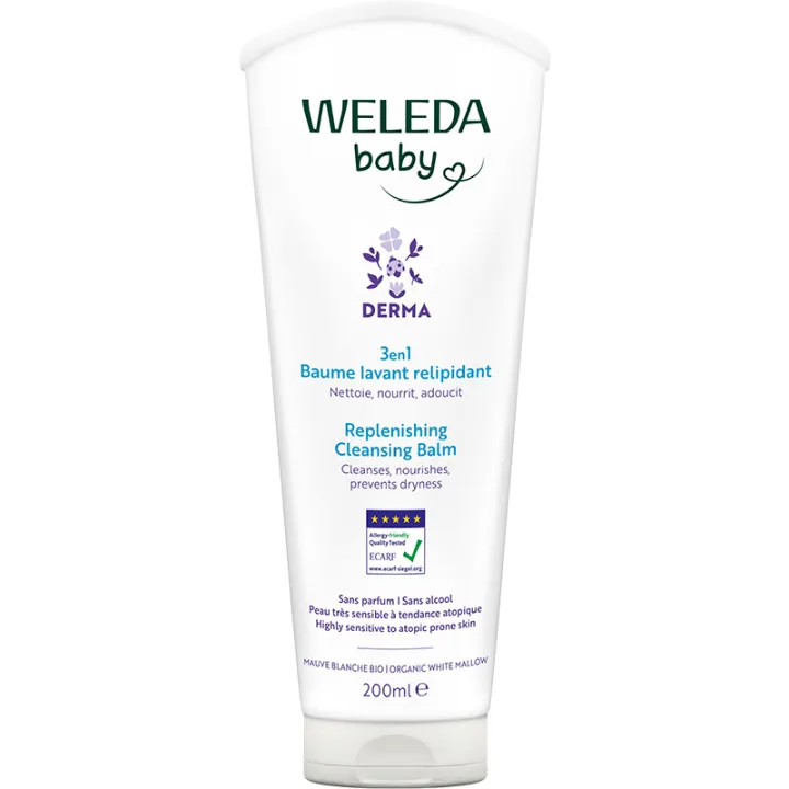 Weleda Bébé Derma Baume Lavant Relipidant 3-en-1 200 ml