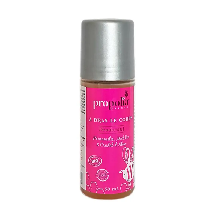 Propolia Déodorant BIO Hamamélis Miel Bio & Cristal d'Alun Roll-on