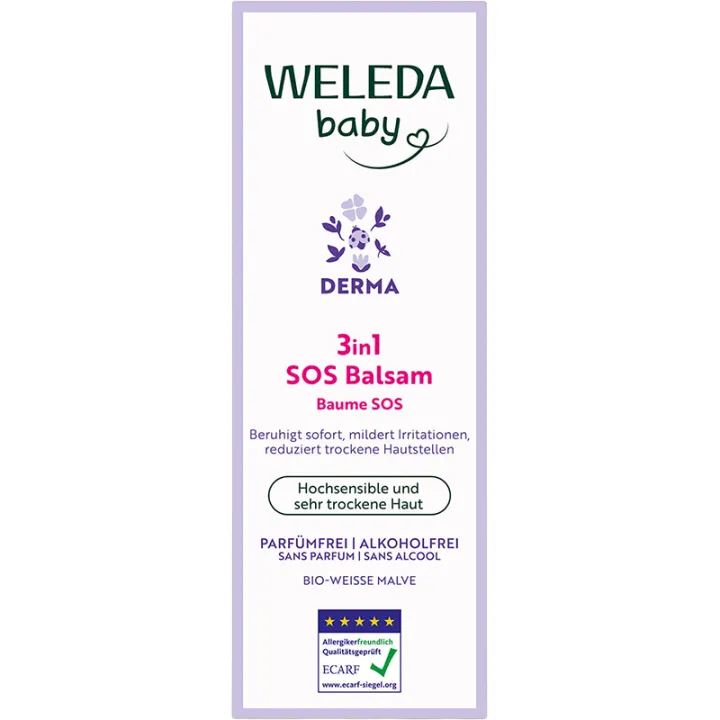 Weleda Bébé Derma Crème SOS Anti-Grattage 3en1 50 ml