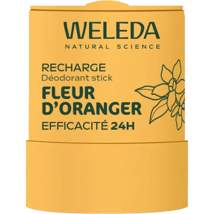 Weleda Déodorant Stick Rechargeable 24h Fleur d'Oranger Recharge 50 g
