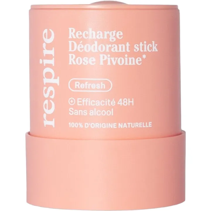 Respire Déodorant Recharge Rose Pivoine 50 g