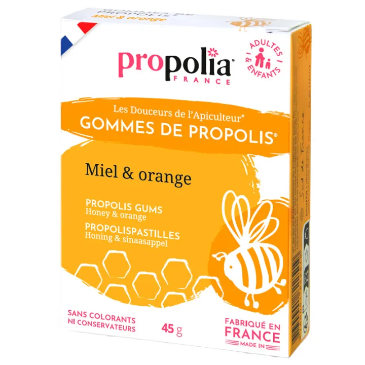 Propolia GOMMES DE PROPOLIS Miel & Orange