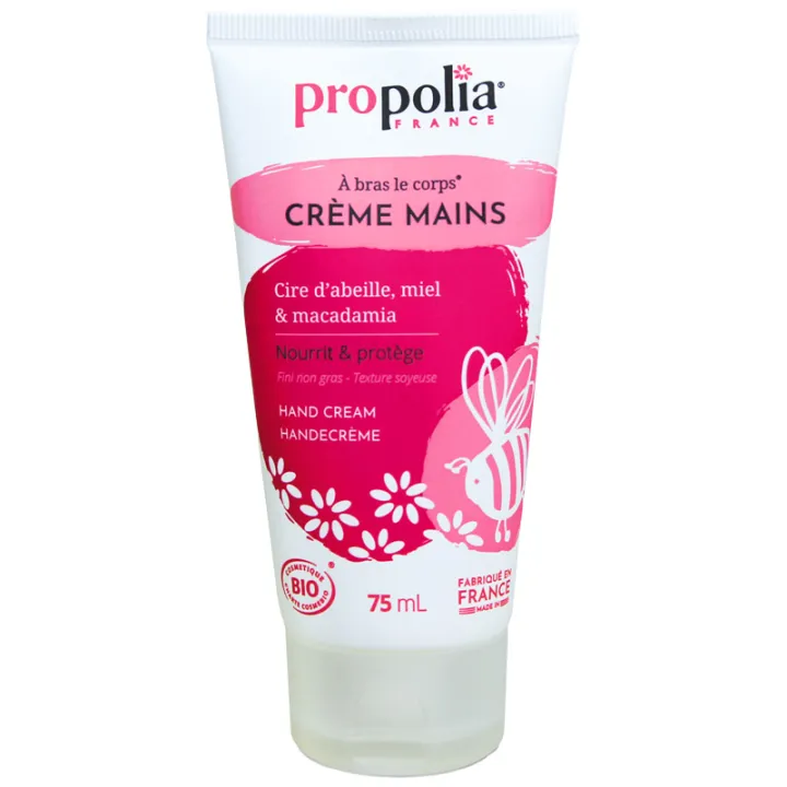 Propolia Crème main BIO Miel Cire d'abeille Calendula 75 mL