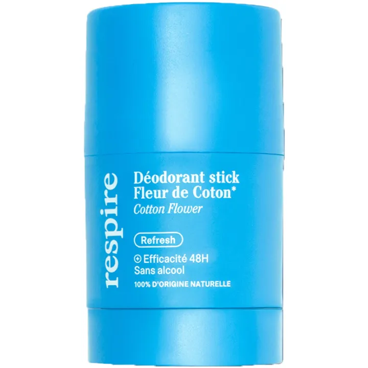Respire Déodorant Stick Rechargeable Fleur de Coton 50 g