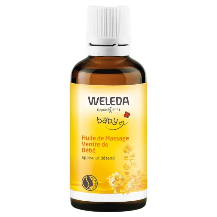 Weleda Bébé Calendula Huile de Massage Ventre du Bébé 50 ml