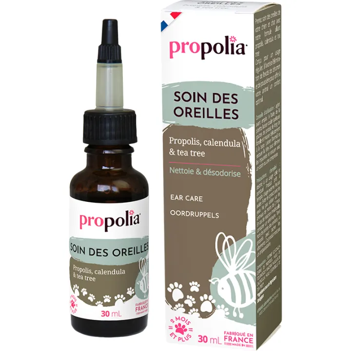 Propolia Animaux Soin des Oreilles Propolis Calendula Tea Tree 30 ml
