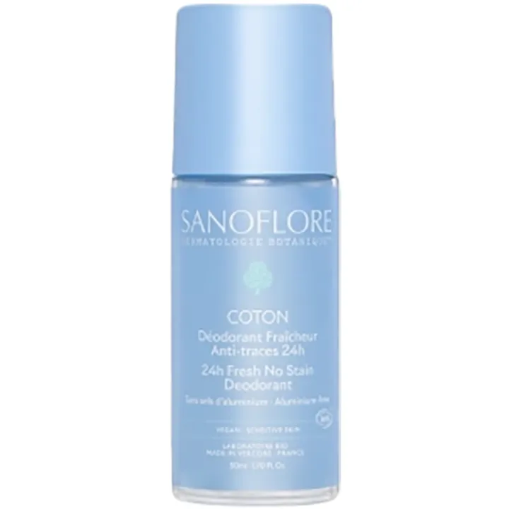 Sanoflore Déodorant Roll-On 24h Coton Bio 50 ml