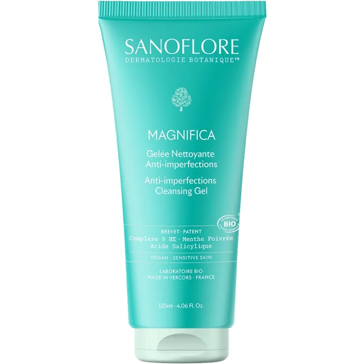 Sanoflore Magnifica Gelée Nettoyante Purifiante Anti-Imperfections Bio 120 ml