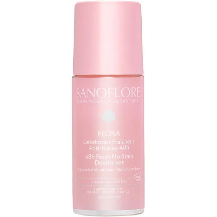 Sanoflore Déodorant Roll-On 48h Flora Bio 50 ml