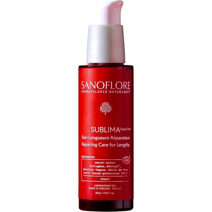 Sanoflore Sublima Soin Longueurs Réparateur Cheveux Bio 50 ml