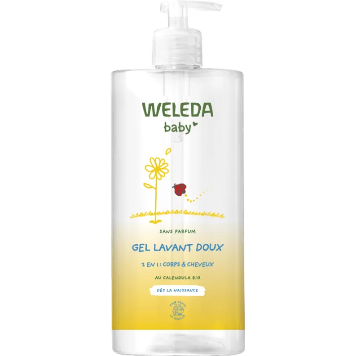 Weleda Bébé Calendula Gel Lavant Corps & Cheveux Sans Parfum 750 ml